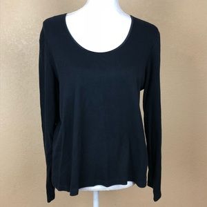 J Jill Black classy long sleeve